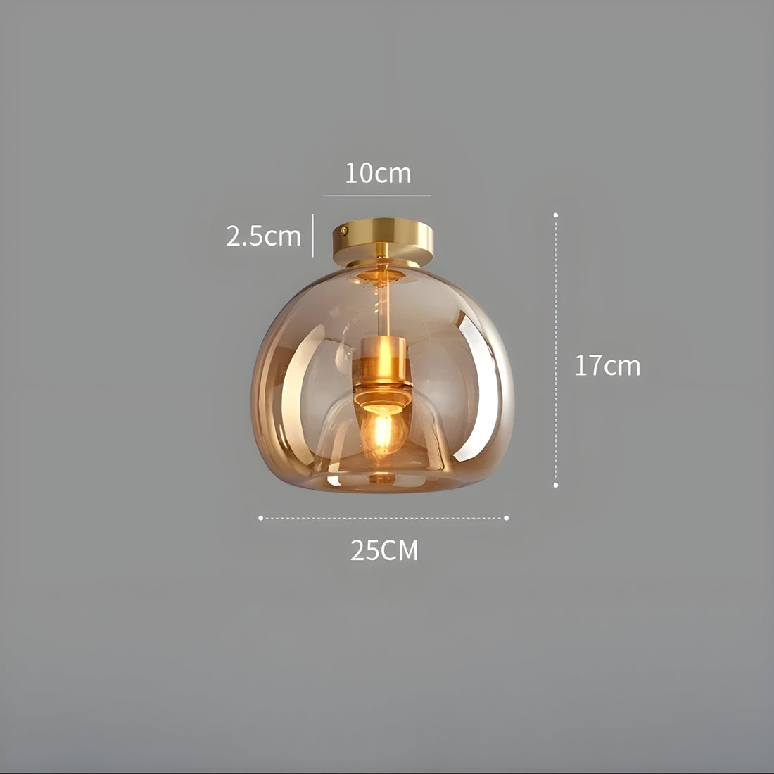 LustroCeil Light - Minimalistisk Glas-Taklampa