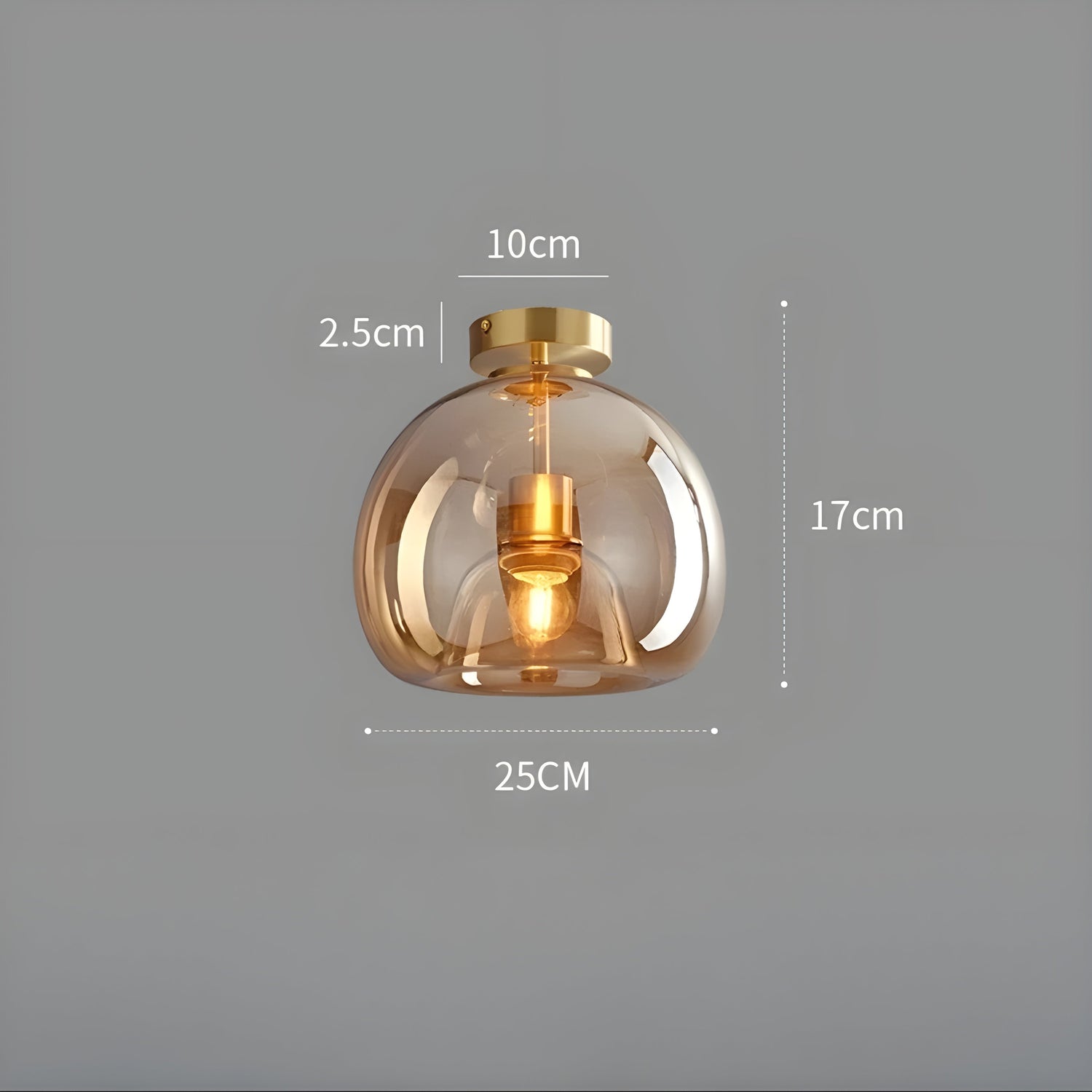 LustroCeil Light - Minimalistisk Glas-Taklampa