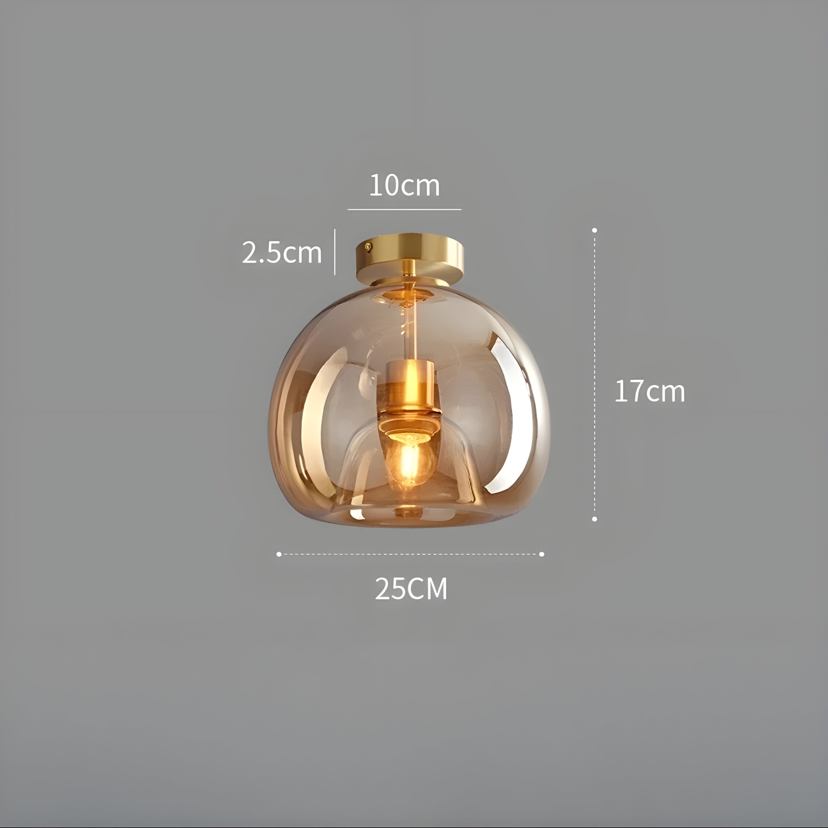 LustroCeil Light - Minimalistisk Glas-Taklampa