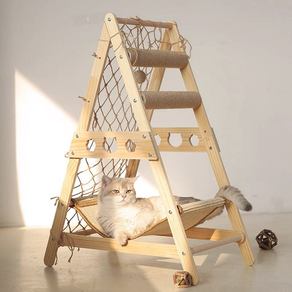 Purramid™ Kattorn med Sisal Hängmatta