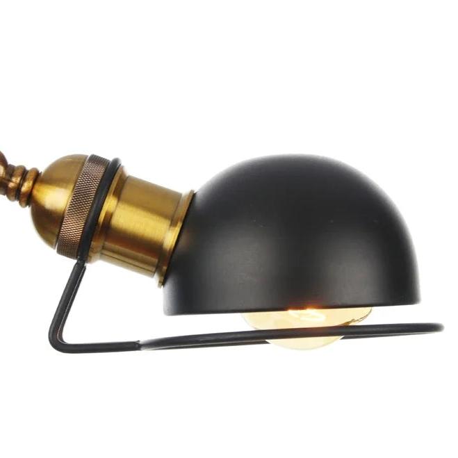 LuxRoyale Dekorativ LED Retro Brons Rocker Bordslampa