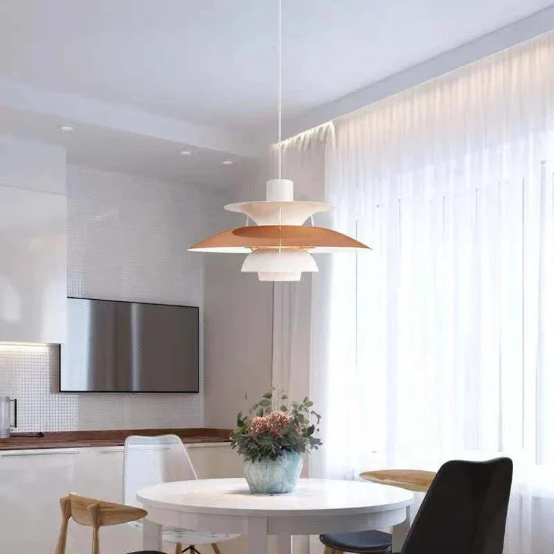 LED Hängande Lampa med Tygskärm