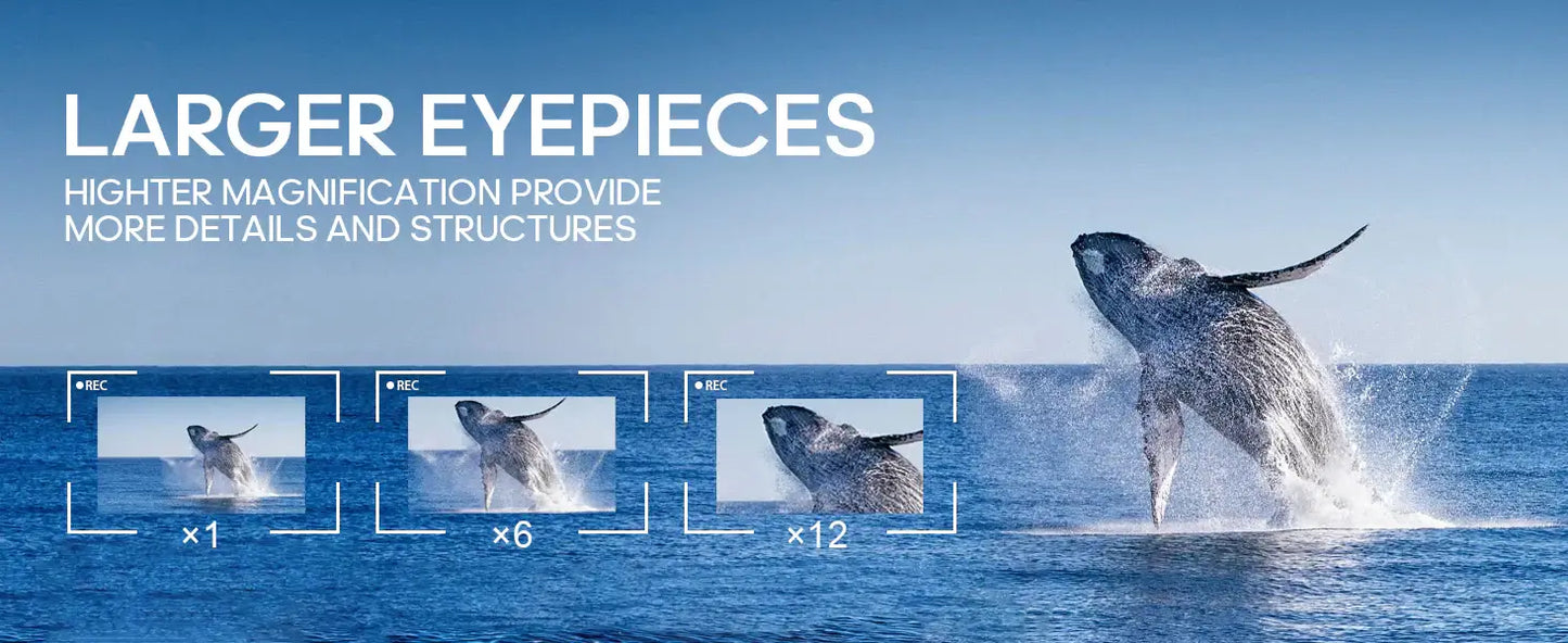 Royallure 12× Monokulärt Teleskop med Smartphonehållare & Stativ för Utomhusvisning