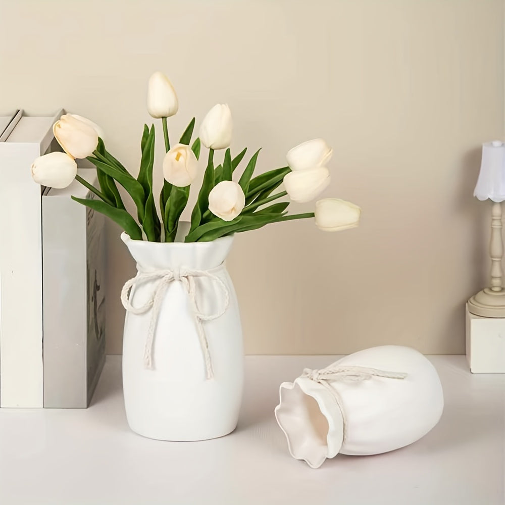 Bohemsk Geometrisk Dekorativ Vas – Idealisk för Vår- och Påskdekorationer