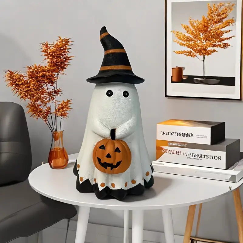 Halloween Pumpa Staty - Dekorationsfigur i Art-Déco-stil av resin