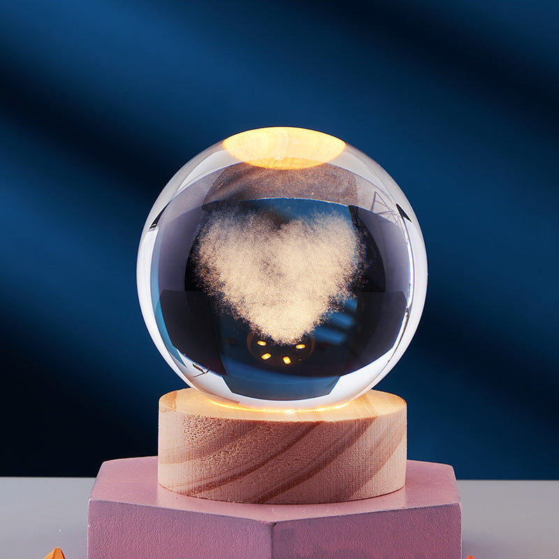 CrystalLight - 3D Kristall Nattlampa