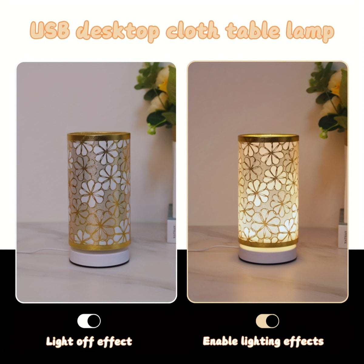 ModernLicht - Cylindrisk USB Bordslampa