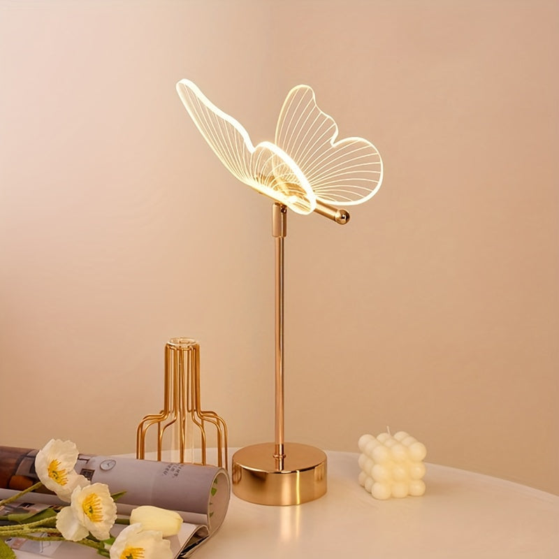 LumiButterfly - USB-drivna Fjäril Skrivbordslampa, Konstnärlig LED-Nattlampa