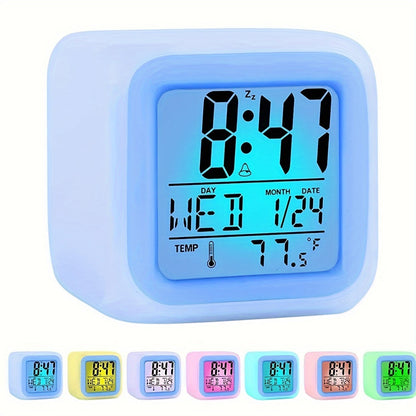 LED Digital Väckarklocka med Temperaturskärm – Tyst och Luminös för Varje Rum