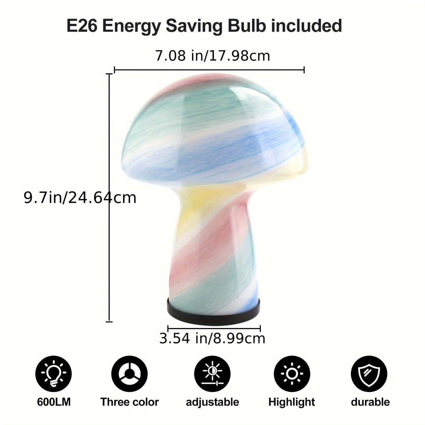 Lekfull Svamp Lampa - Förfinad Atmosfär med en Retro Tvist