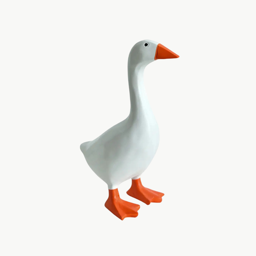 Magnetisk Gås Nyckelring Heminredning Harlekinduck Skulptur för Skrivbord