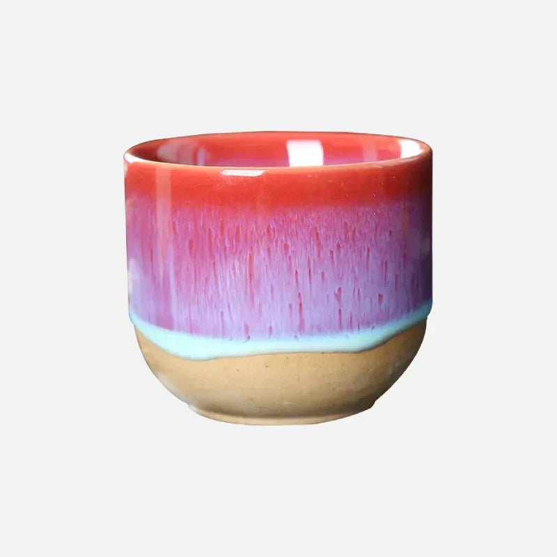 Handgjord keramikmugg – Blå-glaserad teskål