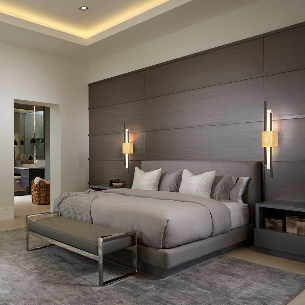 Stilren Vägglampa | 19.7″ | Järn Akryl | LED Vägglampa | 3‑Färgsomkopplare | Brick by Brick