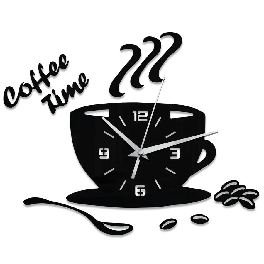CoffeeCup - Spegel Väggklocka