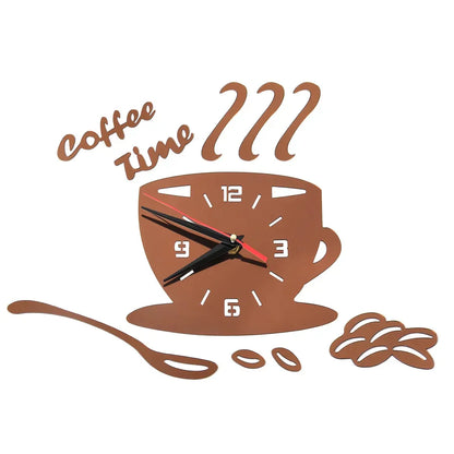 CoffeeCup - Spegel Väggklocka