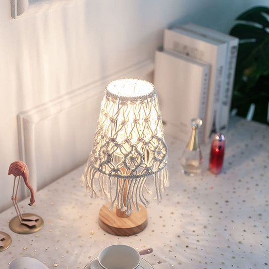 FeatherGlow - Veren Vid Bubbelformad Bordslampa