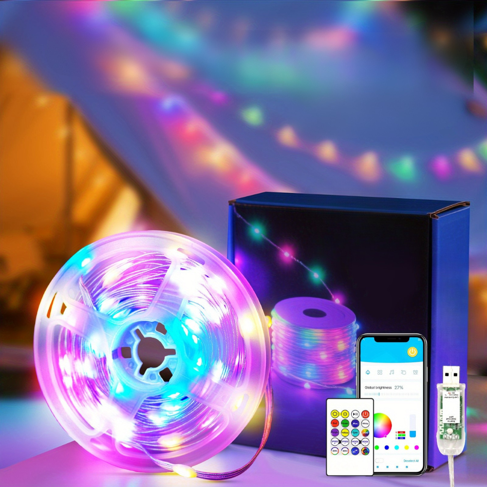 LED Strip Lights Färggladdande Rumsbelysning