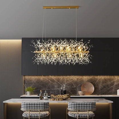 Levy Elegante LED Taklampor – Vit och Guld Metall för Vardagsrum och Matrum