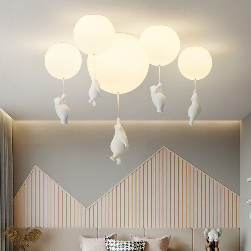 SkyDream Taklampa – Barn Hänglampa med Björn och Ballong