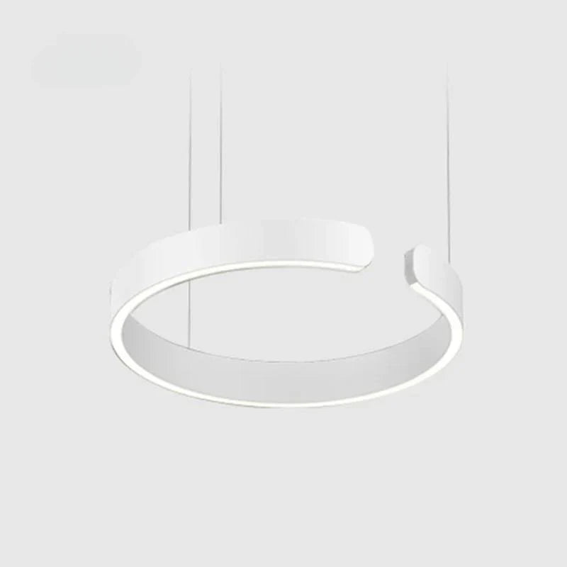 Luna LED Rund Hänglampa – Svart/Guld Metall