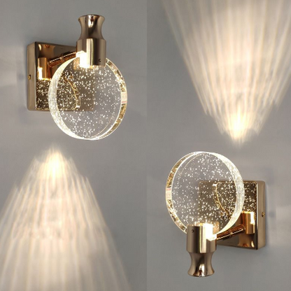 Kristy Modern LED Vägglampa Guld Sovrum/Matsal Kristall