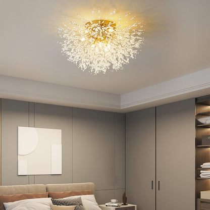 Levy Elegante LED Taklampor – Vit och Guld Metall för Vardagsrum och Matrum