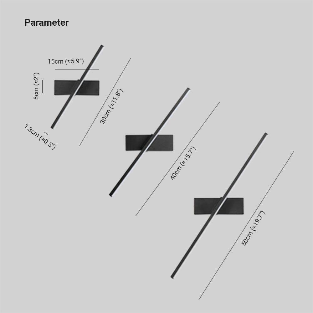 Edge Modern Snurrbar Vägglampa Svart/Vit Sovrum Metall Silikon