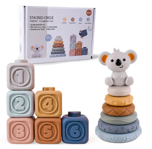 Baby Sensoriska Stapelblock