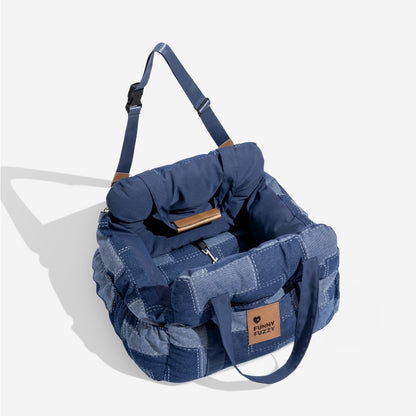 Hundbilstol med säkerhetsrem och kudde