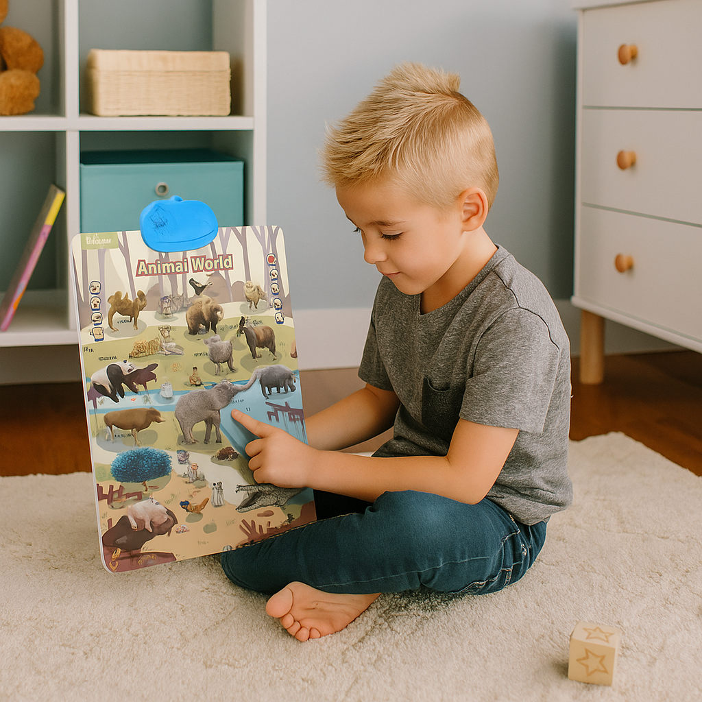 Prata engelska lärande tavla för barn