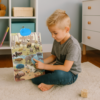 Prata engelska lärande tavla för barn