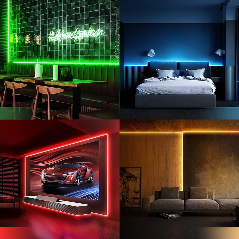 LED Strip Lights Musik Synk Färgändring