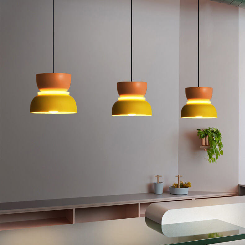 Nordisk Färgglad Macaron 1-Ljus LED-Pendlampa