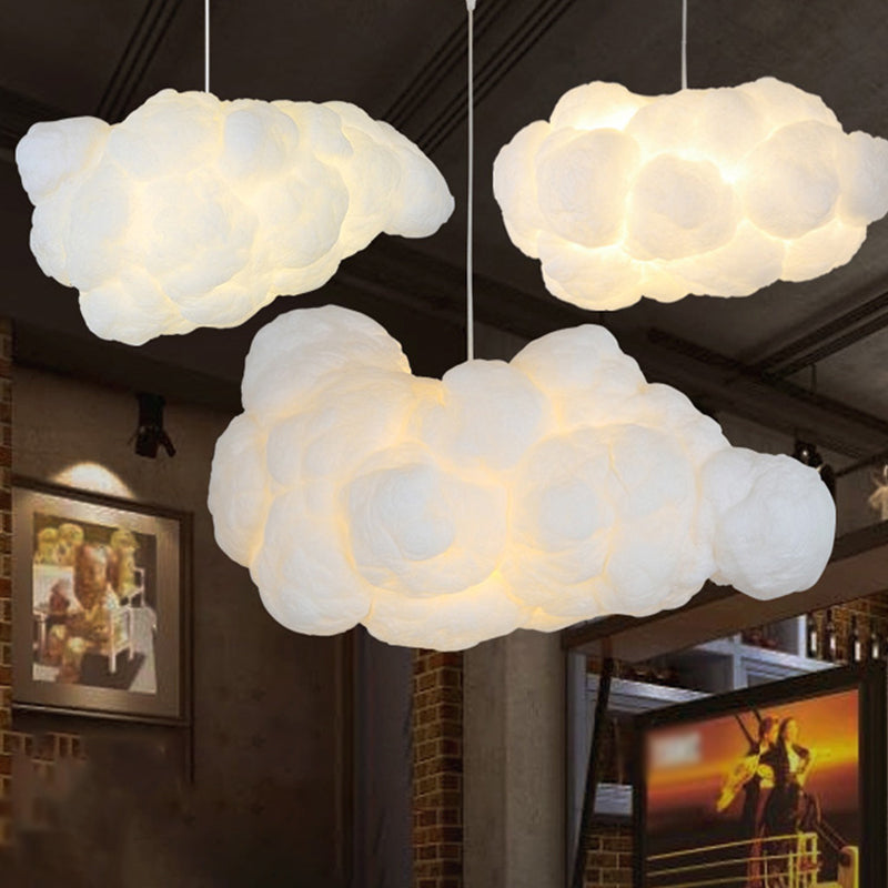 Modern vit designer cloud pendellampa för eleganta sovrum