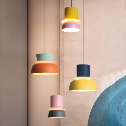 LED-hängande lampan i macaronstil – Dekorativ taklampa för ditt hem