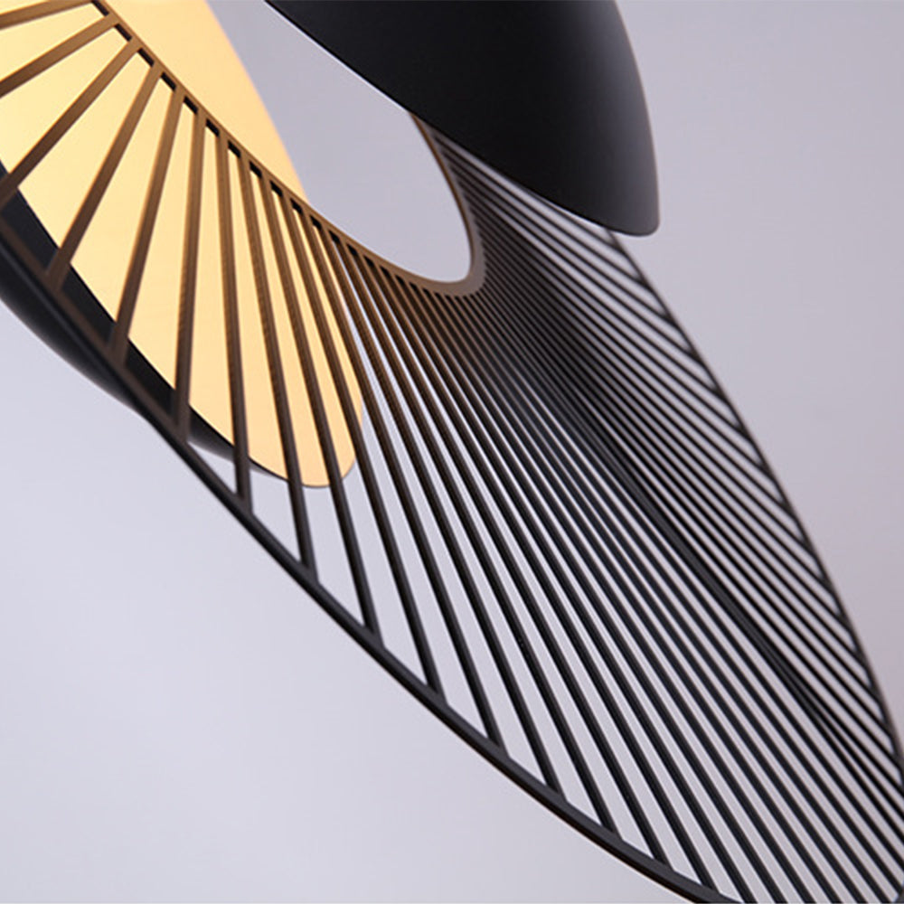 Minimalistisk Svart Metall Hänglampa för Matrum