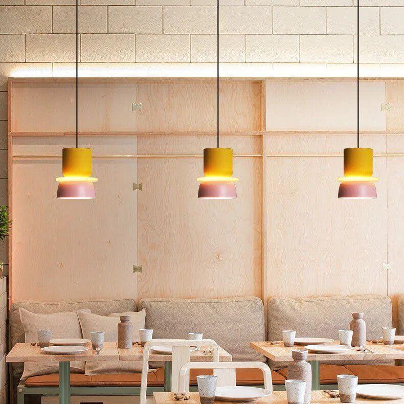 LED-hängande lampan i macaronstil – Dekorativ taklampa för ditt hem