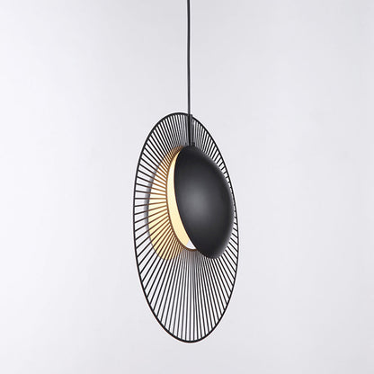 Minimalistisk Svart Metall Hänglampa för Matrum