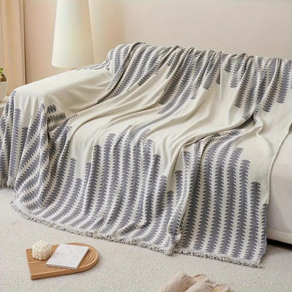 Modern Monochrome Feather Sofa Cover