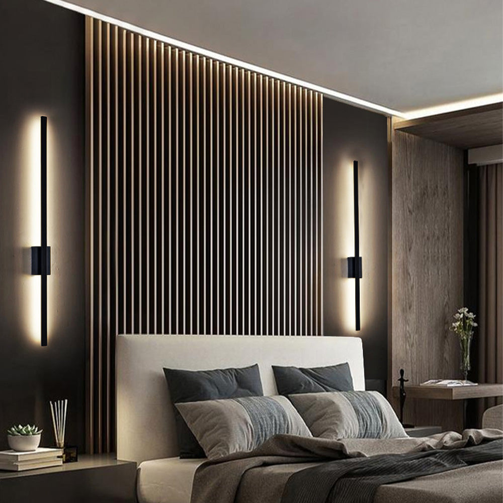 Vägglampa Modern Svart LED Inomhusarmatur