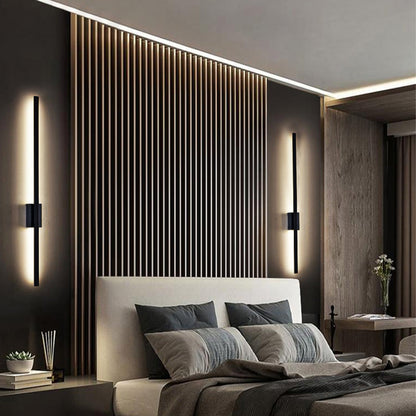 Vägglampa Modern Svart LED Inomhusarmatur