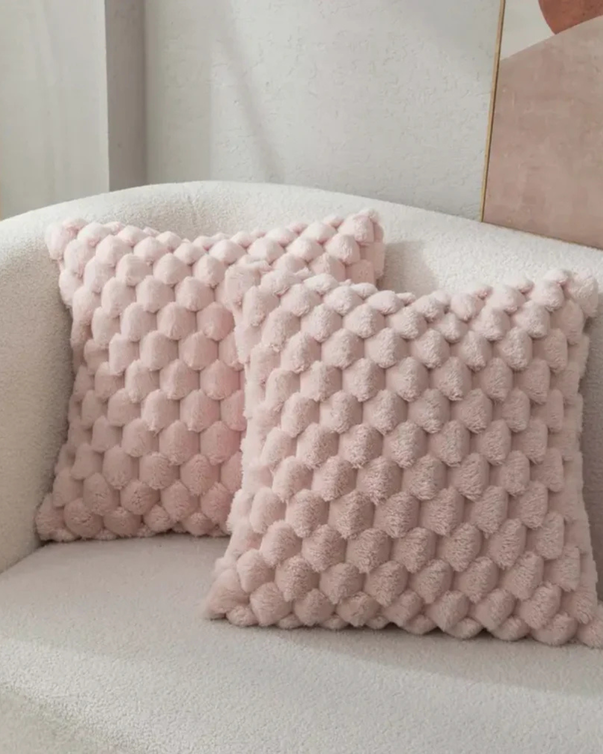 Carvallo – Lyxig Plysch Dekorativ Kudde med Lush Textur för Elegant Komfort