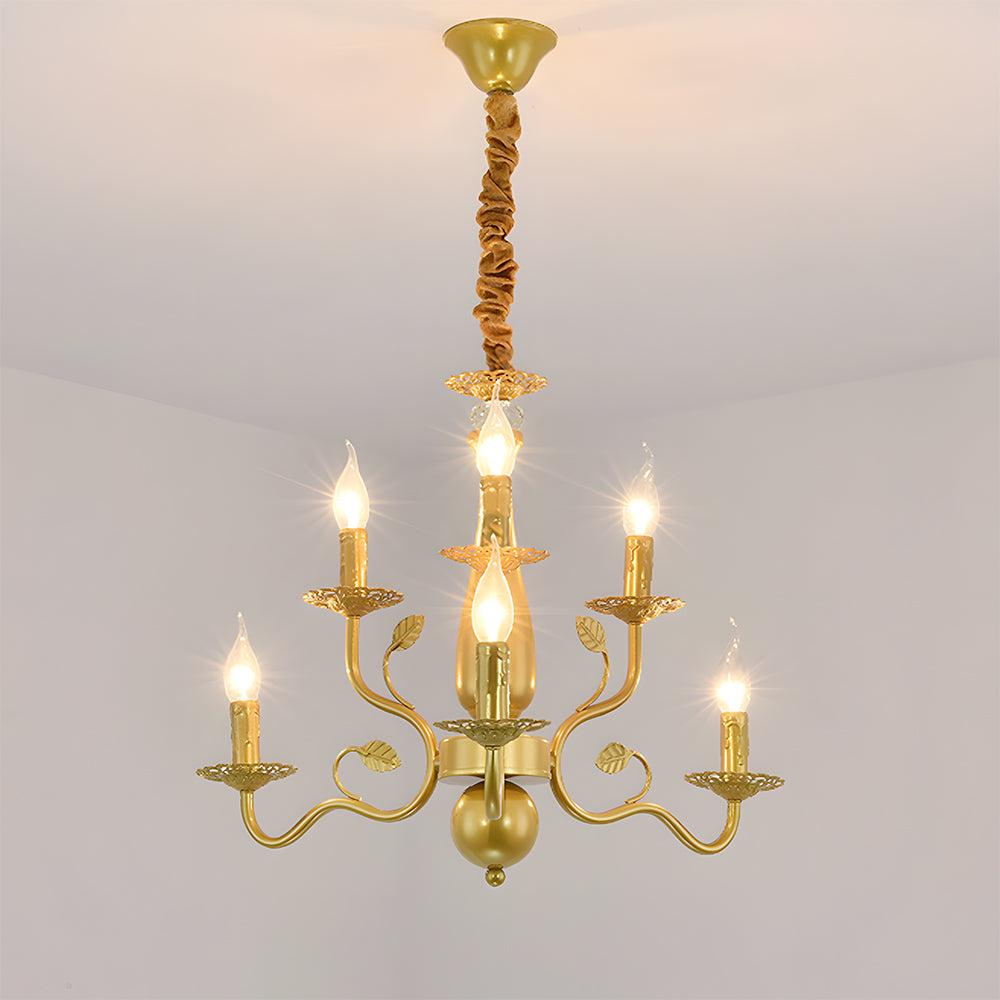 Flemish Style Farmhouse Chandelier | Rustic Iron | Vintage Pendant Fixture | 6/12/16 Lights | Brick by Brick