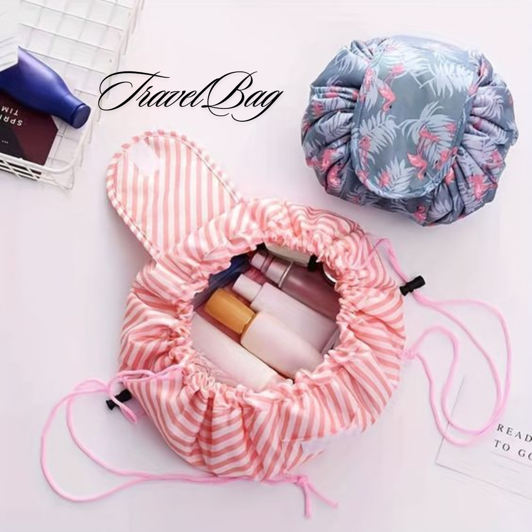 Carvallo - Kosmetiktask med snörning och stort utrymme