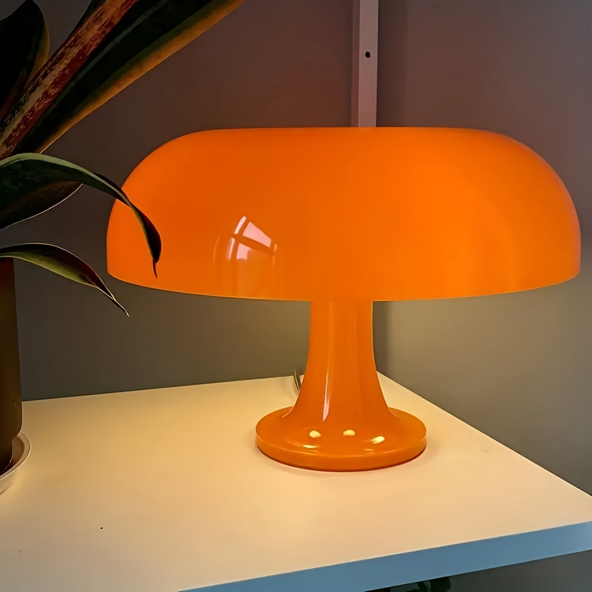 Modern Svamp Bordslampa Ljusstark Orange LED USB