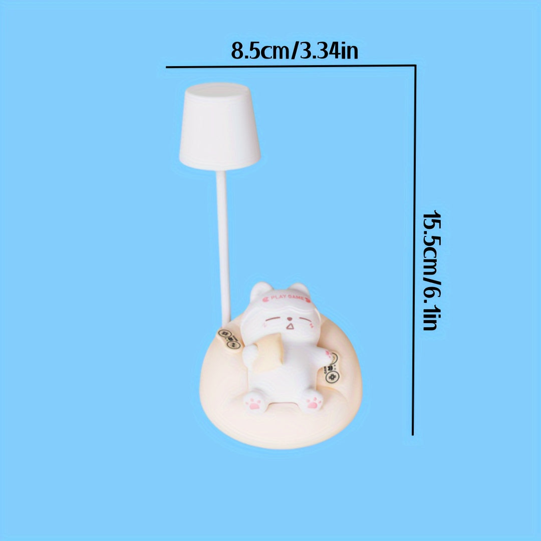 LumiKat - Mjuk Katt Nattlampa med USB Laddning