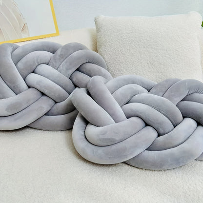 2 Stycken Knop Ball Kuddar - Mjuka Plysch Kuddar, Dekorativa Kuddar för Säng, Soffa och Vardagsrum