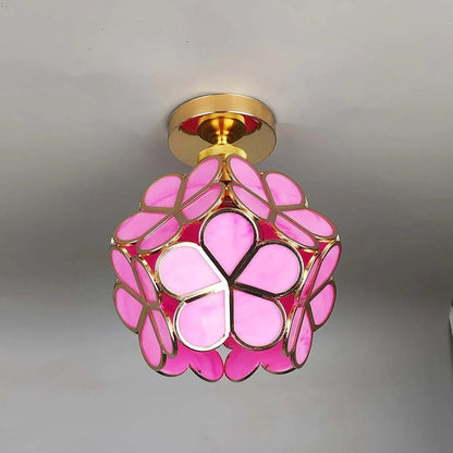 BlossomLight - Elegant Glaskrona med Blomsterdesign