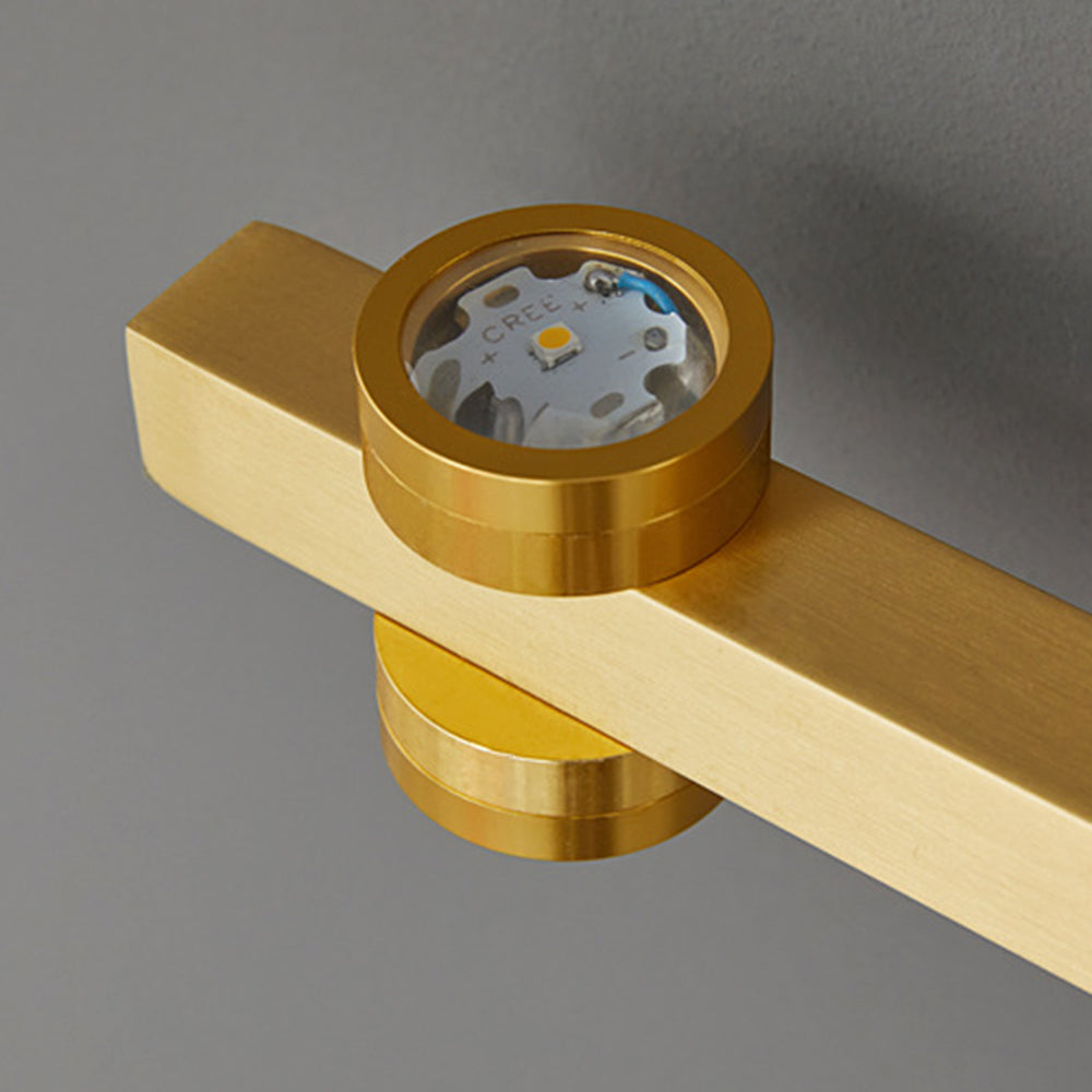 Freja - Modern LED Vägglampa, Svart/Guld, Badrum, Metall