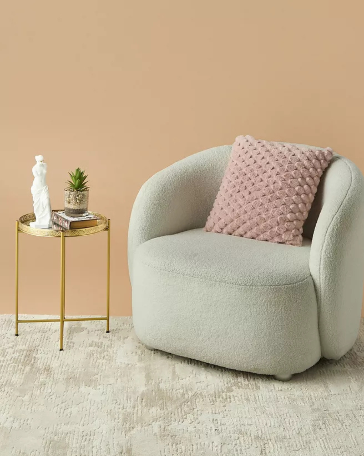 Carvallo – Lyxig Plysch Dekorativ Kudde med Lush Textur för Elegant Komfort